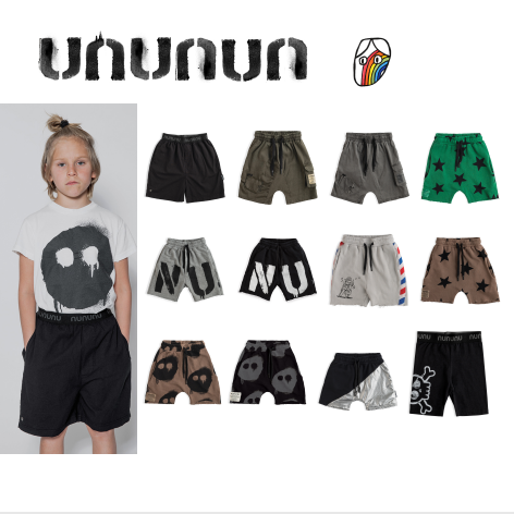 潮牌流行短裤纯棉nununu