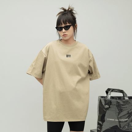 美式潮牌字母印花圆领短袖T恤女夏季新款宽松情侣半袖体恤