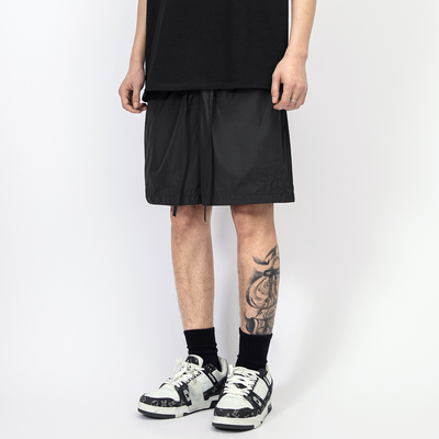 美式高街纯色梭织短裤