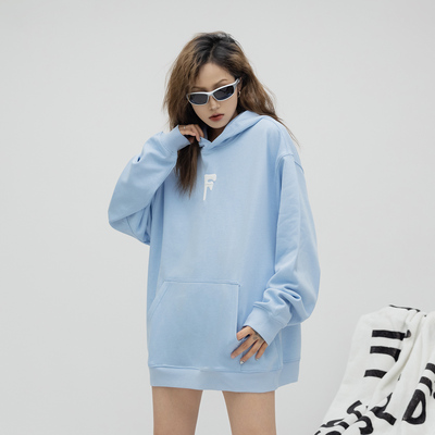 320g发泡字母连帽卫衣男女款