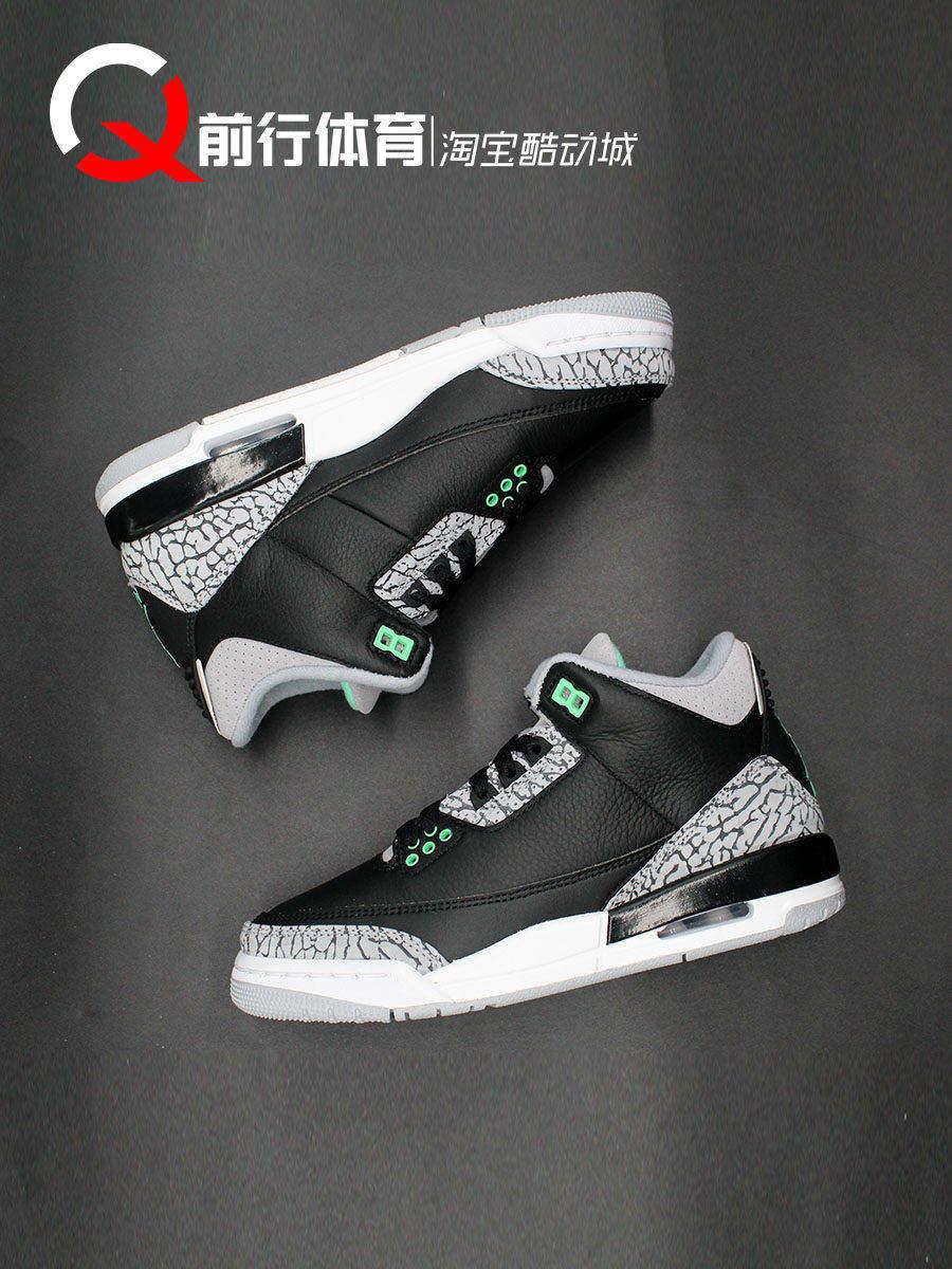 JORDAN男女AJ3中帮复古篮球鞋