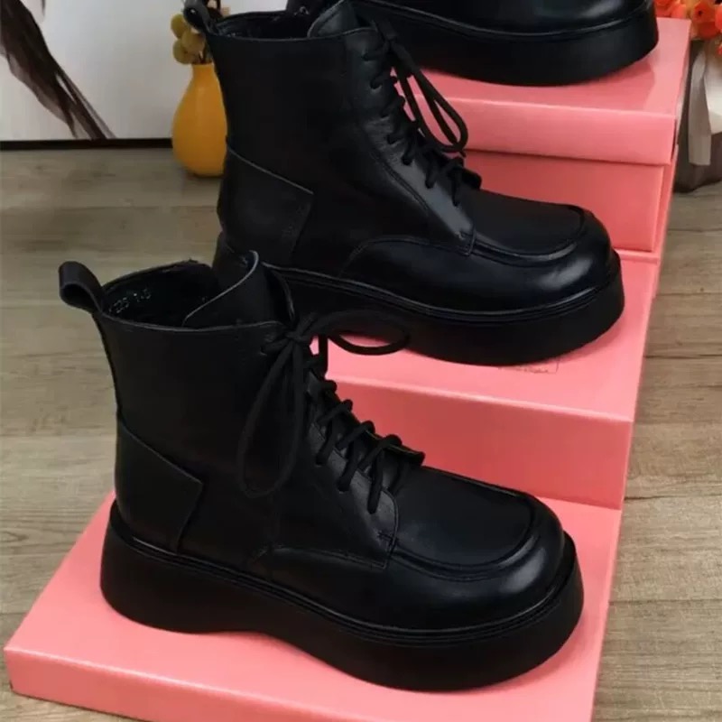 厚底马丁靴女款2025秋冬季新款