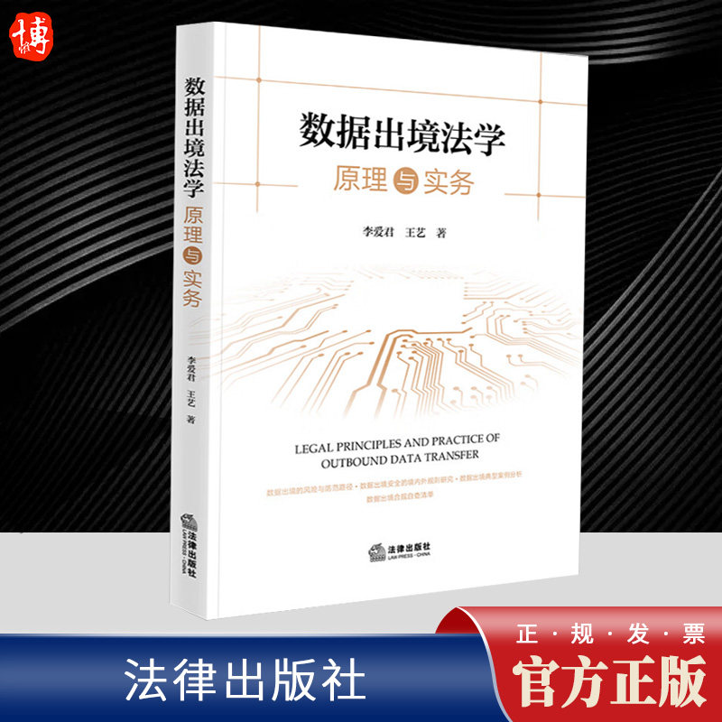 2023新书 数据出境法学原理与实务 李爱君王艺以数据安全法为基础 风险防范典型案例合规自查清单法律实务法律出版社9787519782108