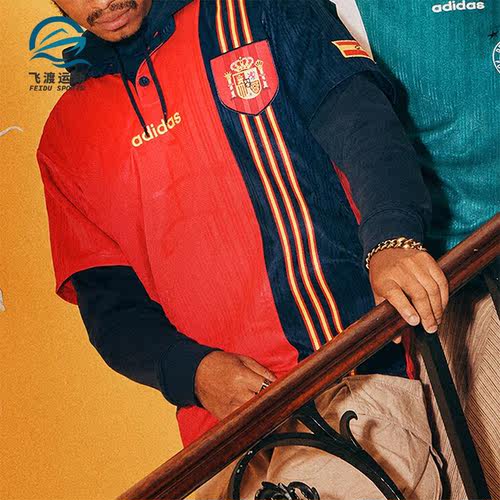 Adidas/阿迪达斯正品西班牙队足球文化男士运动球衣IT7754