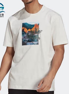 Adidas/阿迪达斯正品三叶草夏季新款男女运动休闲T恤H09065