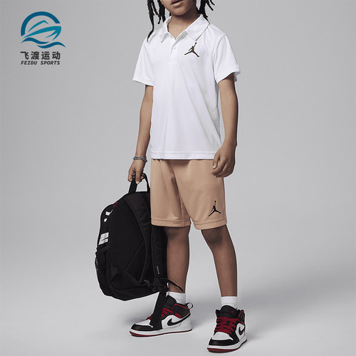Nike/耐克小童翻领T恤短裤套装