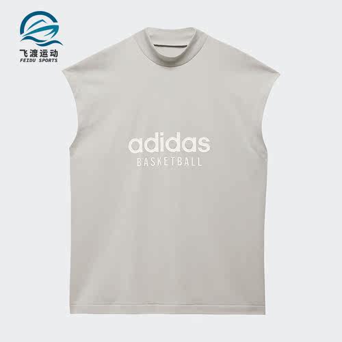 Adidas/阿迪达斯正品三叶草男女印花透气运动无袖T恤IA3445