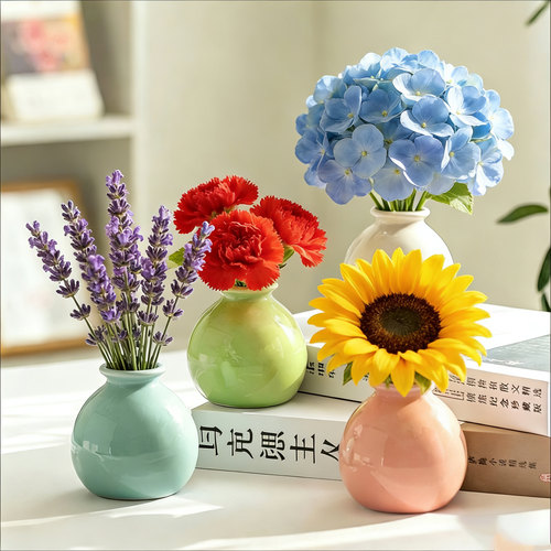 陶瓷禅意小花瓶客厅插花