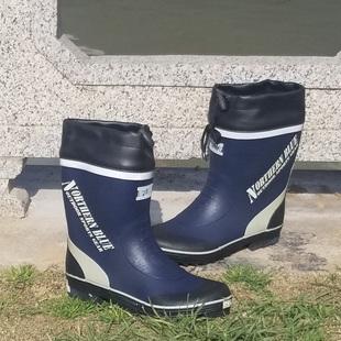 四季成人男中筒雨鞋拼色粗腿雨靴加宽加粗水鞋橡胶男防水套鞋