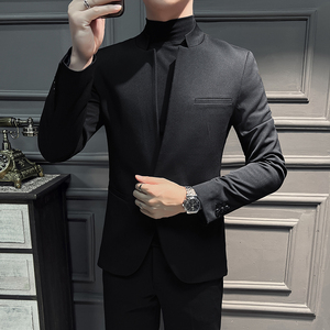 2025春装西服男套装立领中山装潮外套新中式立领西装LJT2305-P210图片