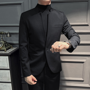 2025春装西服男套装立领中山装潮外套新中式立领西装LJT2305-P210图片