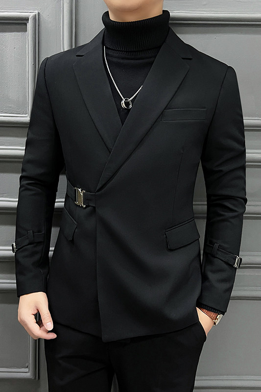 2024春装长期做金属卡扣西装斜扣西服男士外套DX2210-P160,男装西服,星座197