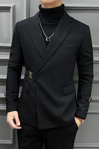 2024春装  长期做 金属卡扣西装斜扣西服男士外套DX2210-P160图片