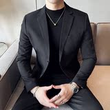 2025新款英伦时尚韩版修身西装潮流时尚男小西服LJT2021-P210，男装西服，星座197