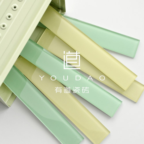 玻璃长条瓷砖店铺奶茶店背景墙砖
