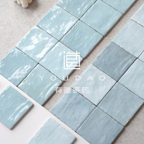 厨房浴室墙砖西班牙蓝色手工砖