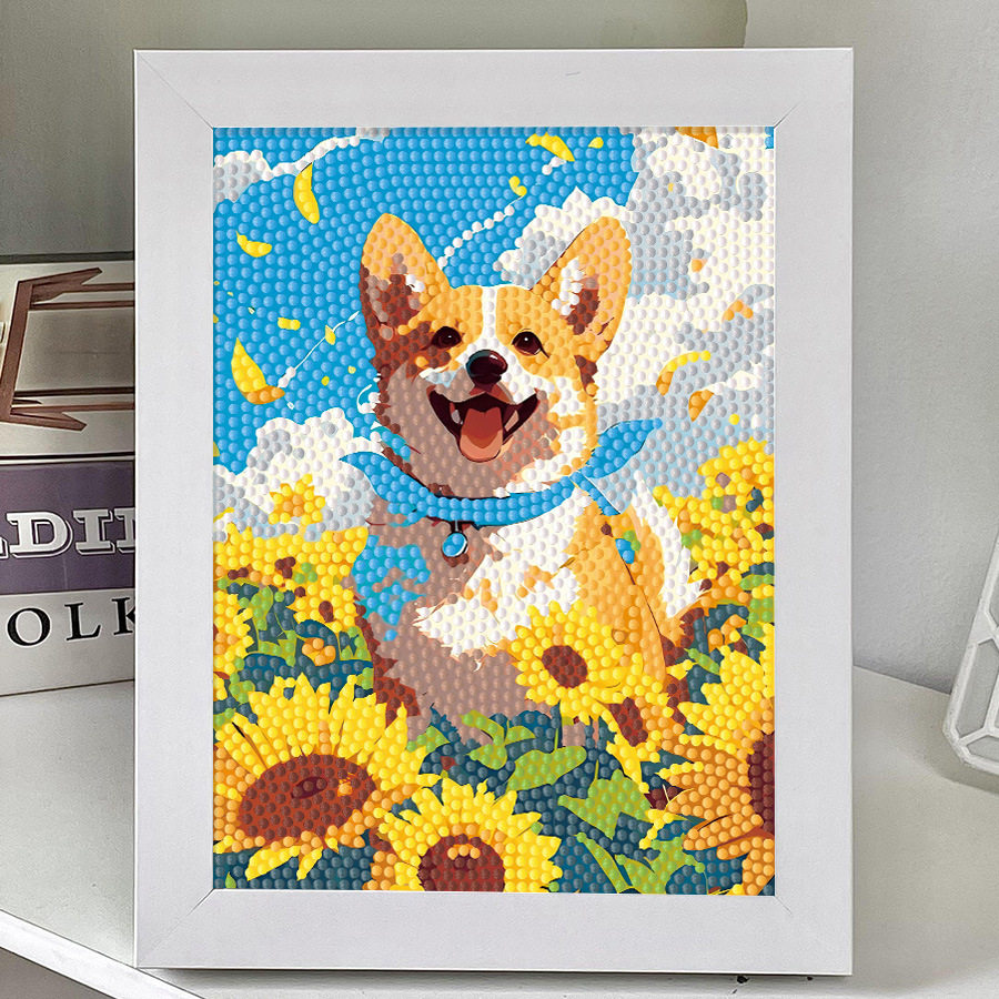 小朋友儿童diy材料包手工钻石贴画风景治愈系向日葵可爱解闷礼物,家居饰品,桌面摆台画,淘宝优惠券,粉丝福利购,淘宝优惠卷