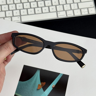 Jennie金珍妮同款复古简约长方形太阳镜小脸板材墨镜防紫外线