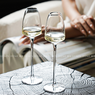 趣皿高脚玻璃杯ins香槟杯家用微醺调酒杯红酒杯子轻奢高档甜酒杯