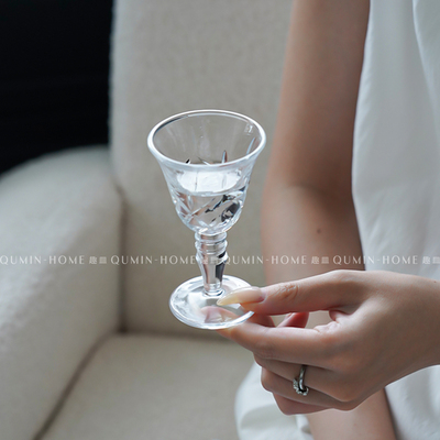趣皿家用小号烈酒杯一口白酒杯子小甜酒杯白酒杯创意高级感酒杯子