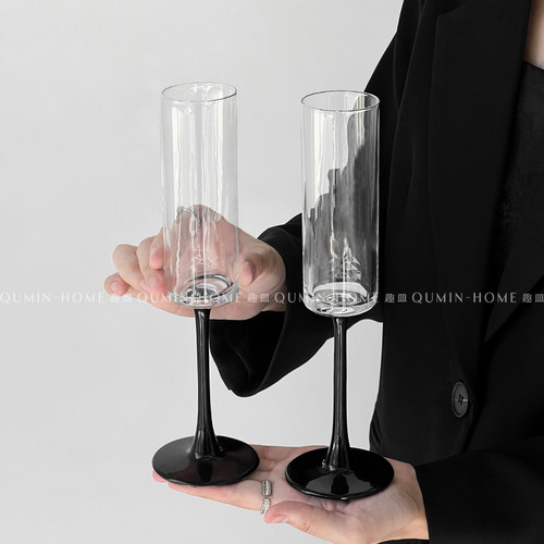 家用创意高脚起泡酒杯轻奢甜酒杯