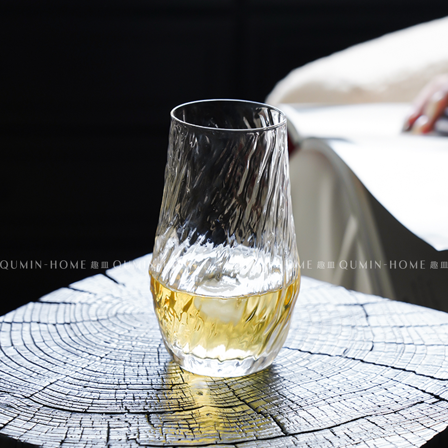 趣皿创意高款玻璃鸡尾酒杯家用微醺调酒杯苏打气泡杯冷饮杯喝水杯