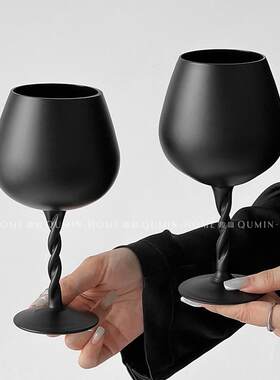 精致ins风玻璃扭挺复古红酒杯