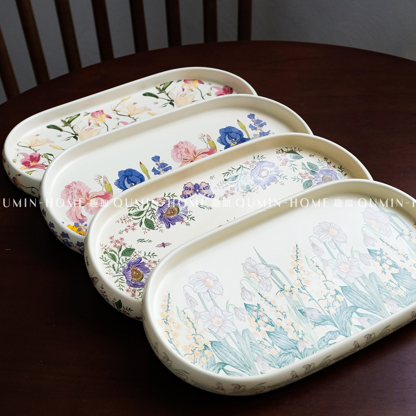 趣皿创意复古家用陶瓷托盘大容量蒸鱼盘子剁椒鱼头盘长方形托盘子,餐饮具,餐用托盘,淘宝优惠券,粉丝福利购,淘宝优惠卷
