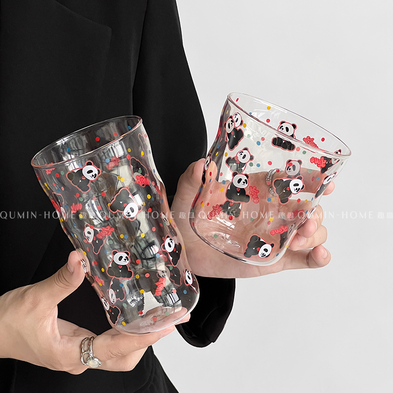 新款女玻璃杯高颜值大容量杯子