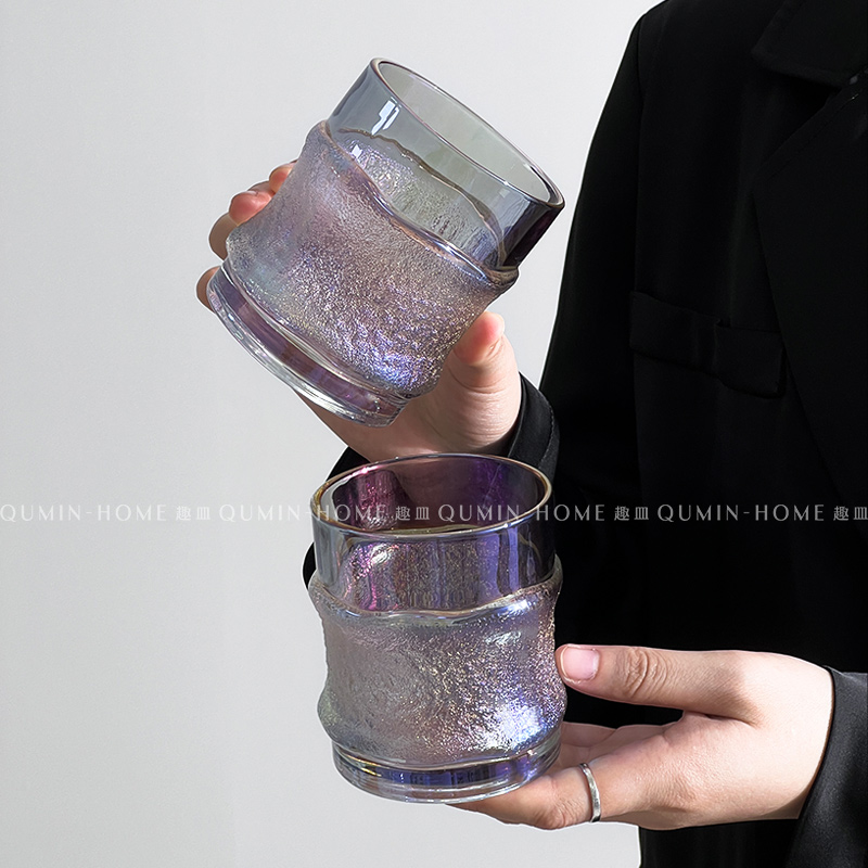 趣皿日式ins风挂冰杯创意玻璃杯