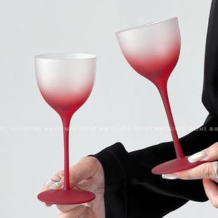 趣皿法式 红酒杯轻奢香槟杯高级感葡萄酒杯小众鸡尾酒玻璃高脚杯子