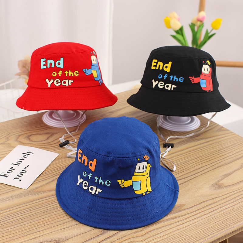 儿童帽子春秋季小孩渔夫帽1-3岁男童潮女童韩版2宝宝时尚防晒薄款