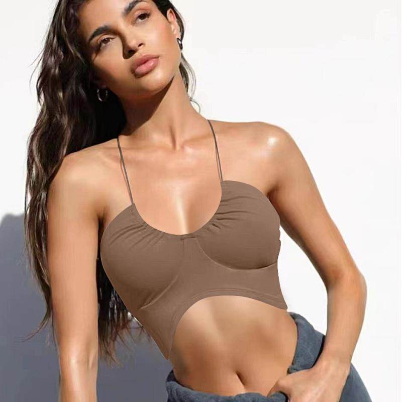 欧美运动文胸性感简约内搭美背带胸垫跑步bra瑜伽服跳操健身内衣,运动/瑜伽/健身/球迷用品,瑜伽背心,淘宝优惠券,粉丝福利购,淘宝优惠卷