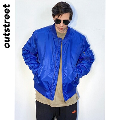 美式空中MA1飞行员夹克校服风军旅外套复古宽松棒球服男潮秋冬季