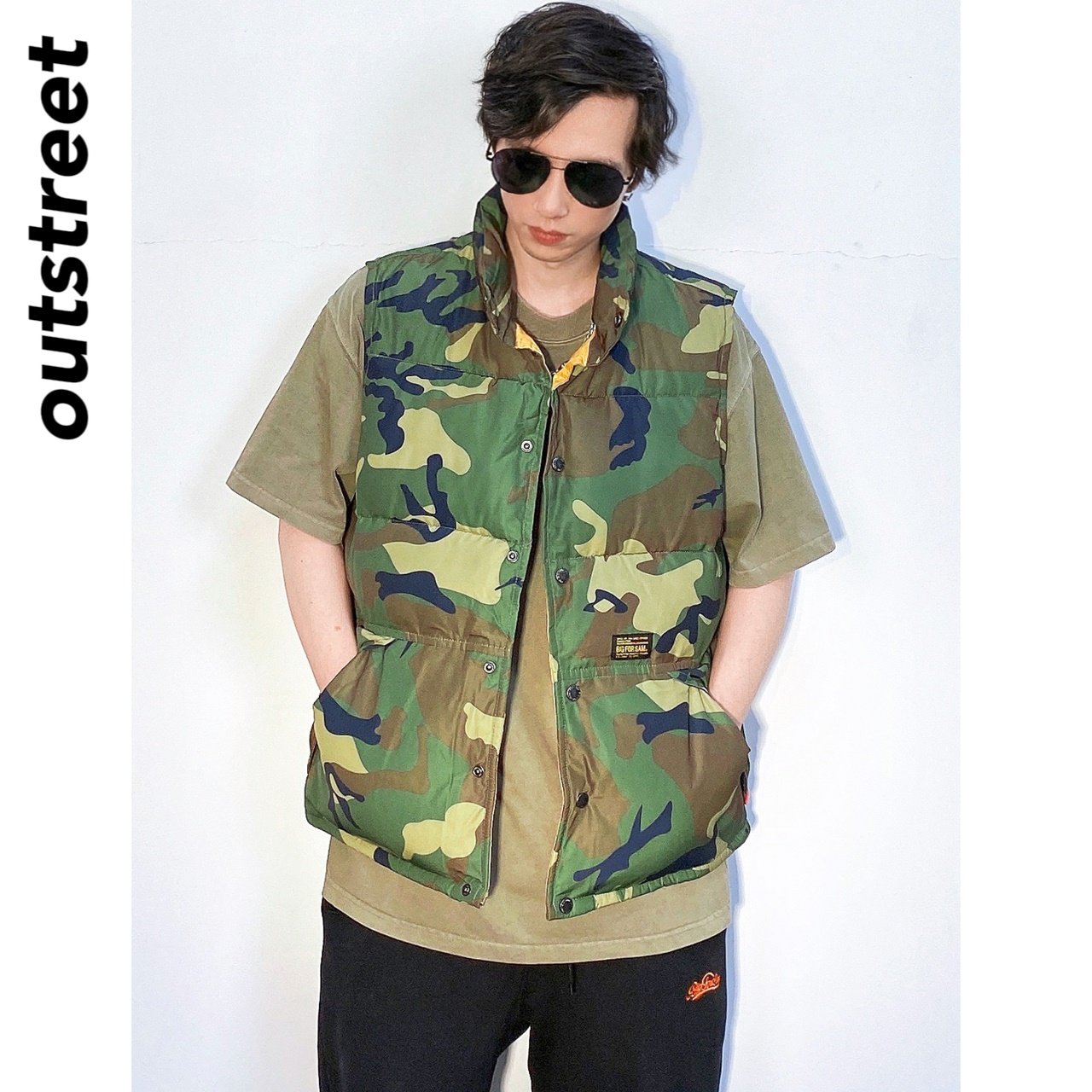 美式多口袋军事风复古工装棉马甲男迷彩秋冬加厚坎肩无袖外套背心