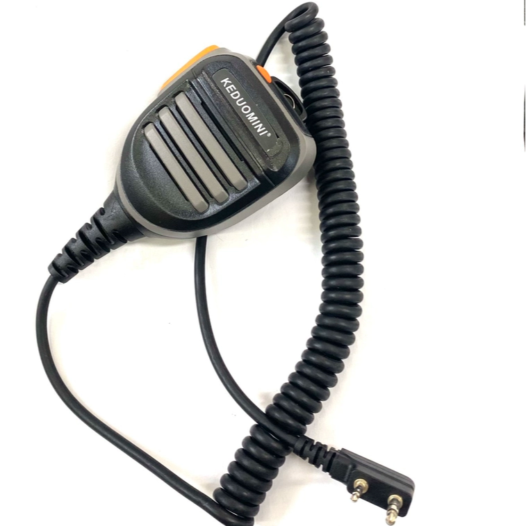 对讲机高级手咪肩咪话筒 适用泉盛uvk6 手持机K头通用双PTT高品质