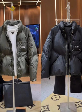 冬季加厚立领数字棉服男女同款潮