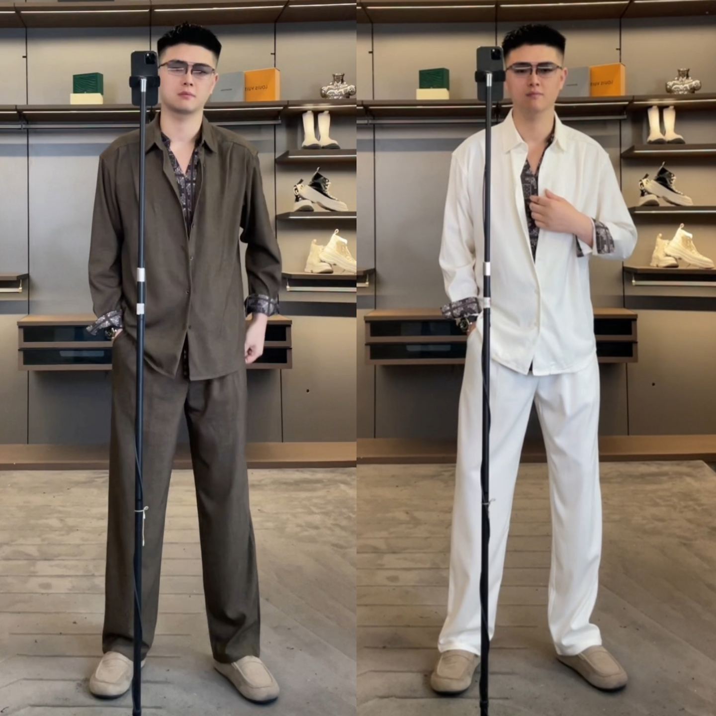 老钱风男秋季高级感套装时尚休闲