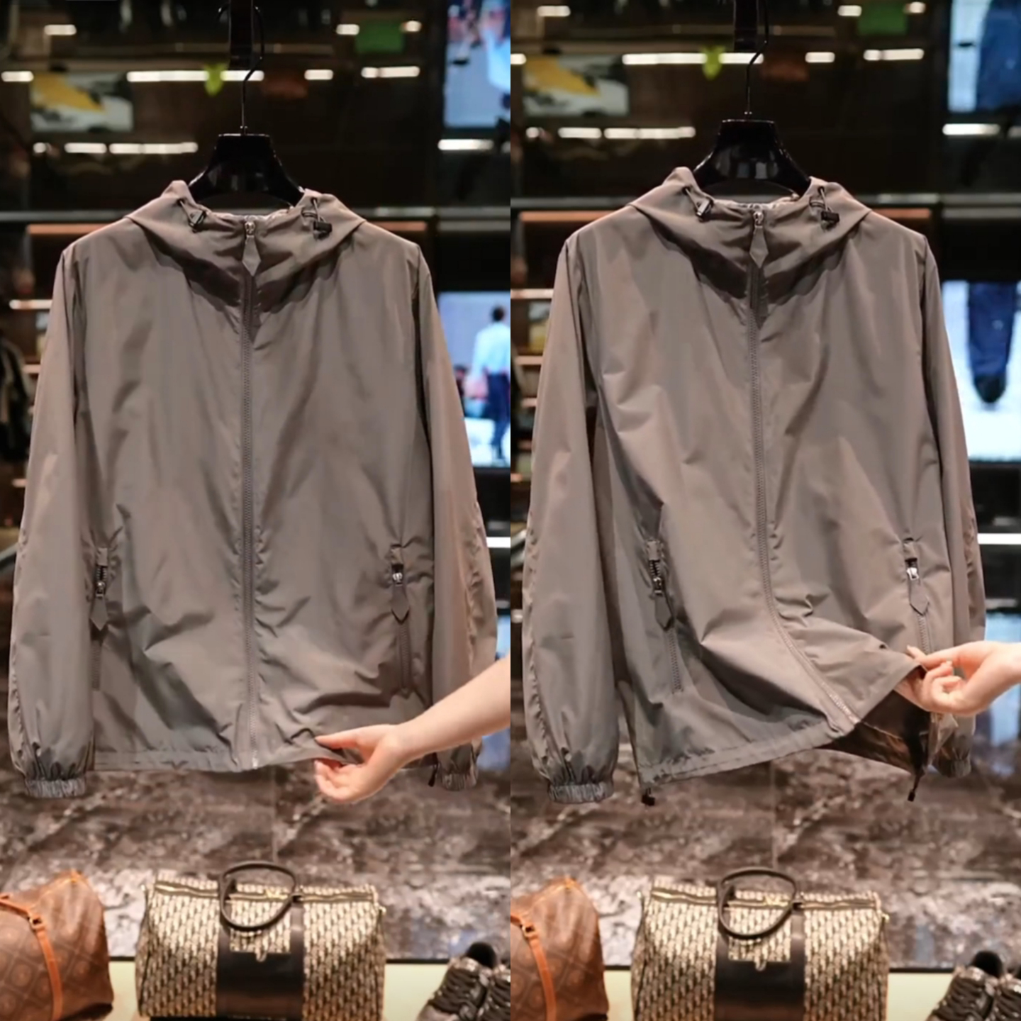 春季轻奢高级感简约日常连帽男士夹克通勤透气休闲百搭时尚外套潮