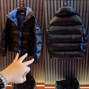 冬季新款男士潮牌拼色立领棉服保暖休闲外套高级感黑色百搭棉衣潮