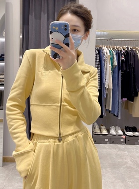 THE GOD PARTICLE 设计师品牌早秋款高领运动卫衣开衫外套