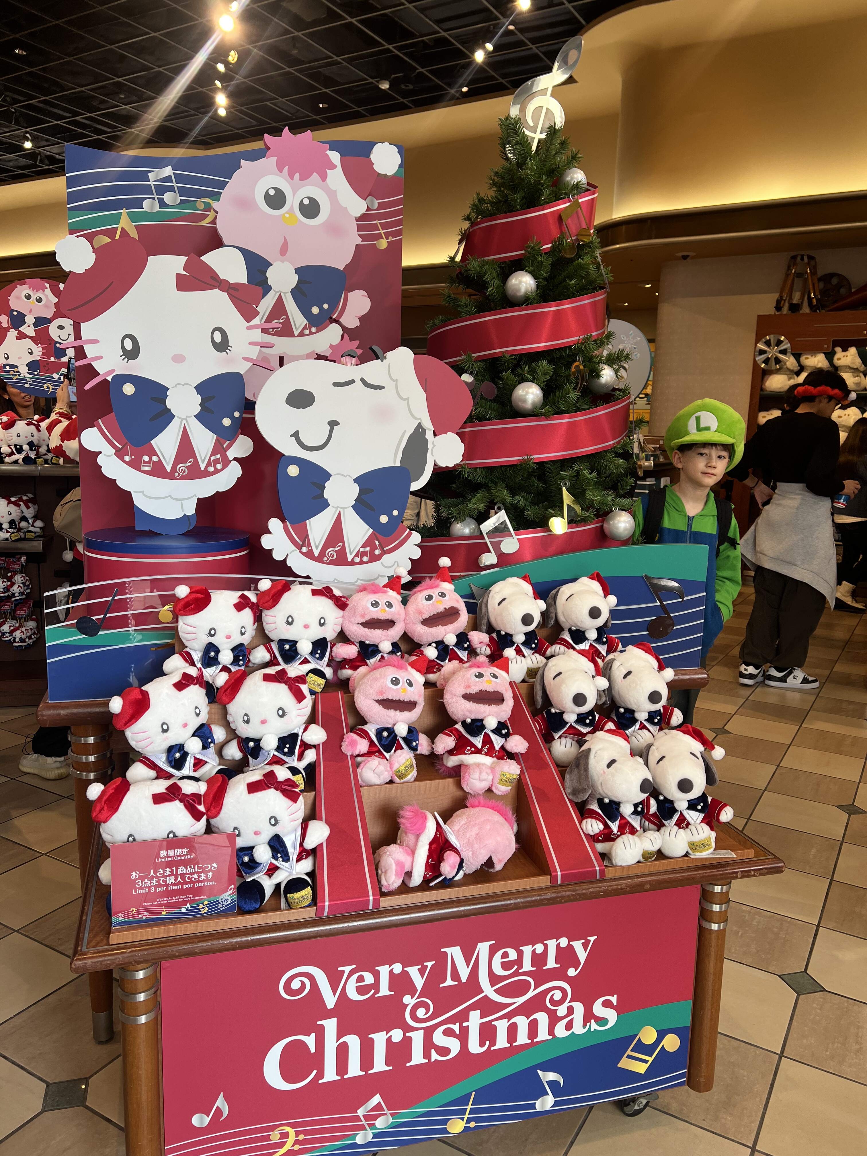 大阪环球影城USJ25年圣诞周边史努比Kitty芝麻街毛绒公仔玩偶挂件