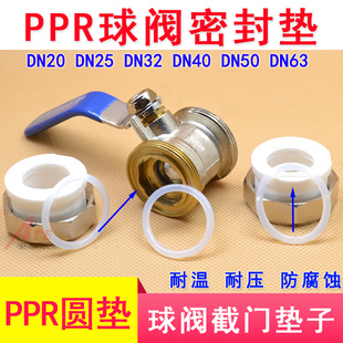 PPR活接球阀密封垫子202532405063垫圈活结油任4分6分1寸开关阀门