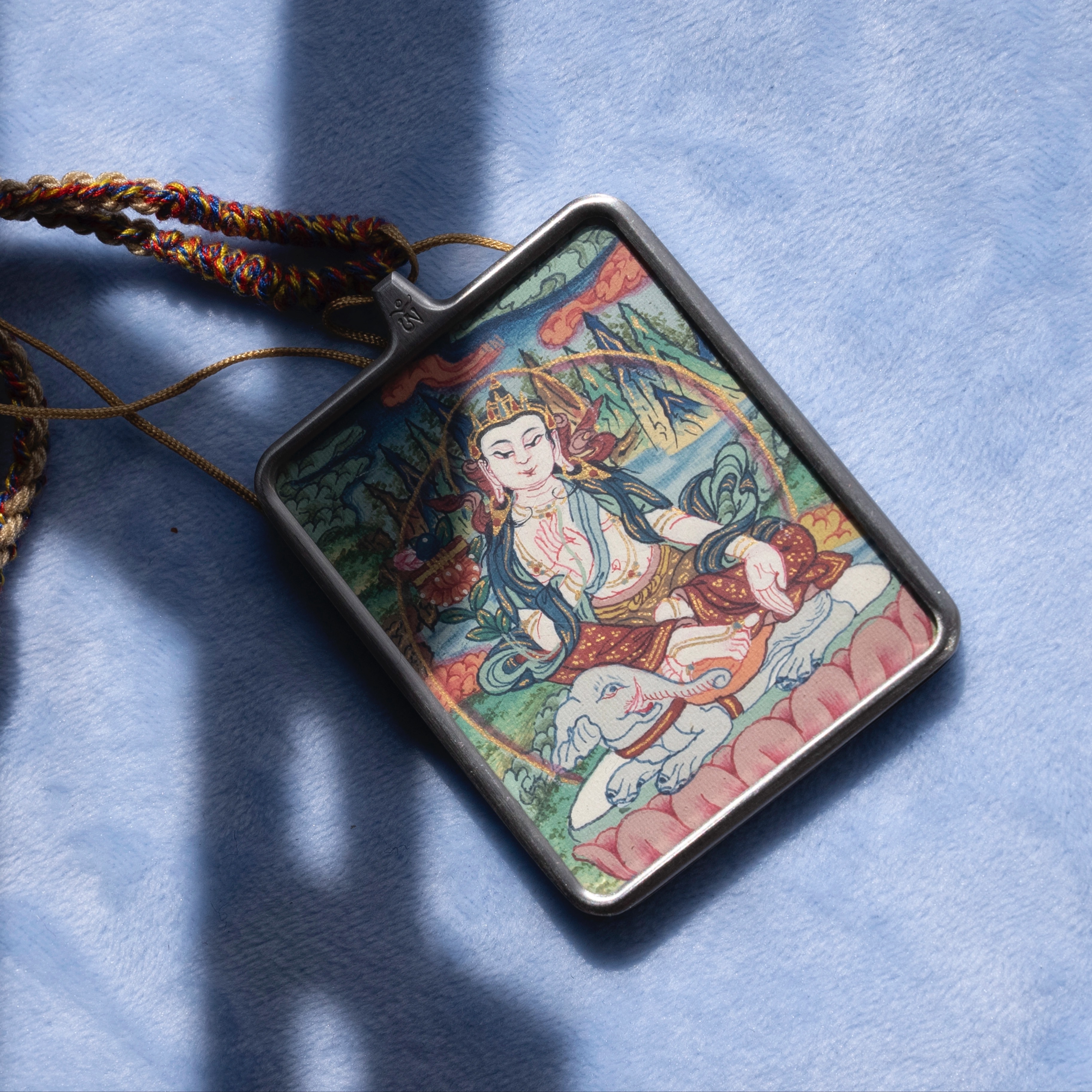 喜玛岚纯手绘吉祥天母唐卡