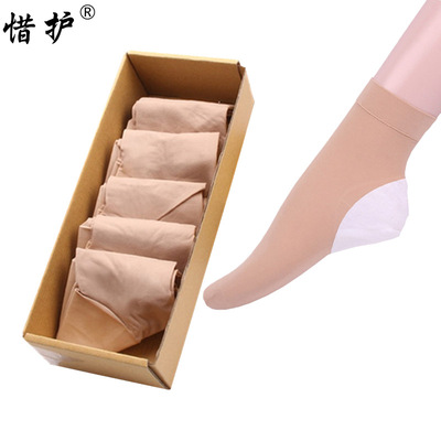 防裂足跟天鹅绒纯棉棉秋季女丝袜