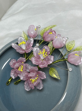 粉色桃花旗袍桃之夭夭百搭