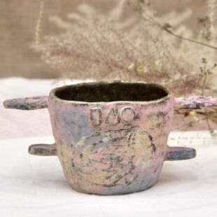 【我爱前妻】艺术家联名手作双耳陶瓷杯