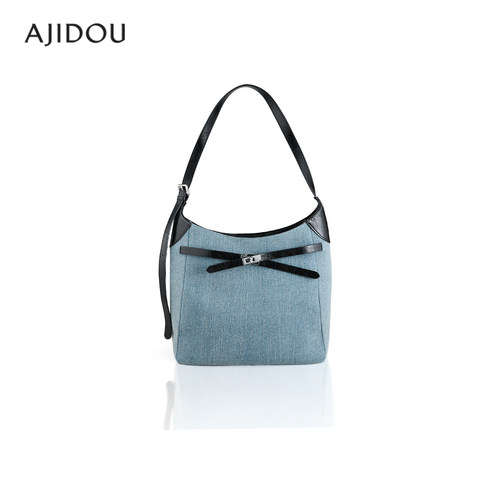 AJIDOU阿吉豆单肩包女款休闲通勤包包