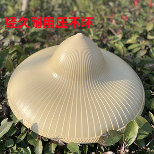 斗笠防雨帽子林冲帽防晒遮阳帽户外钓鱼帽隔热通用雨帽务农斗笠新
