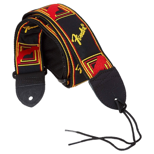 芬达FENDER民谣贝斯电吉他背带减压皮质针织印花经典肩带黄家驹款